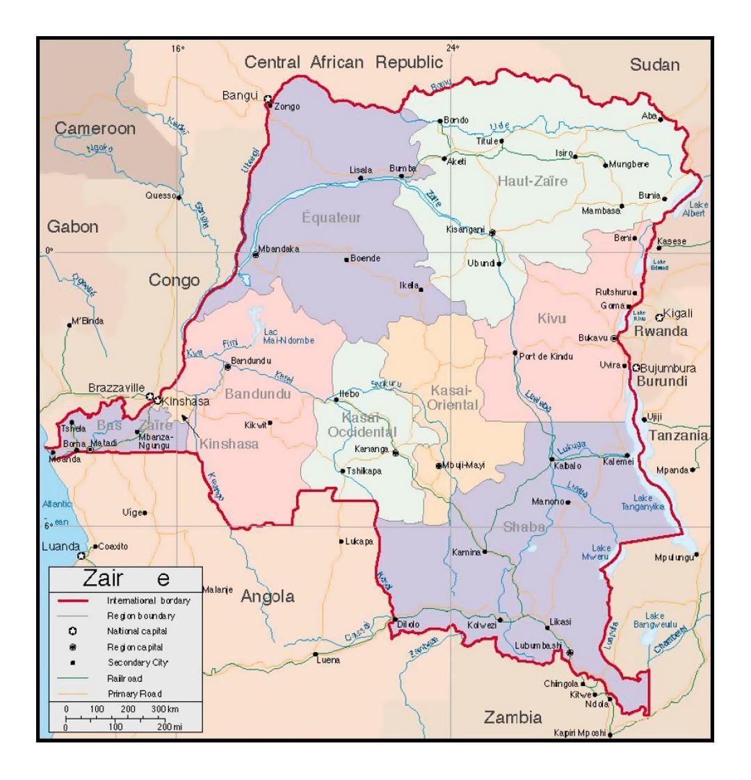 басейна заіра карце